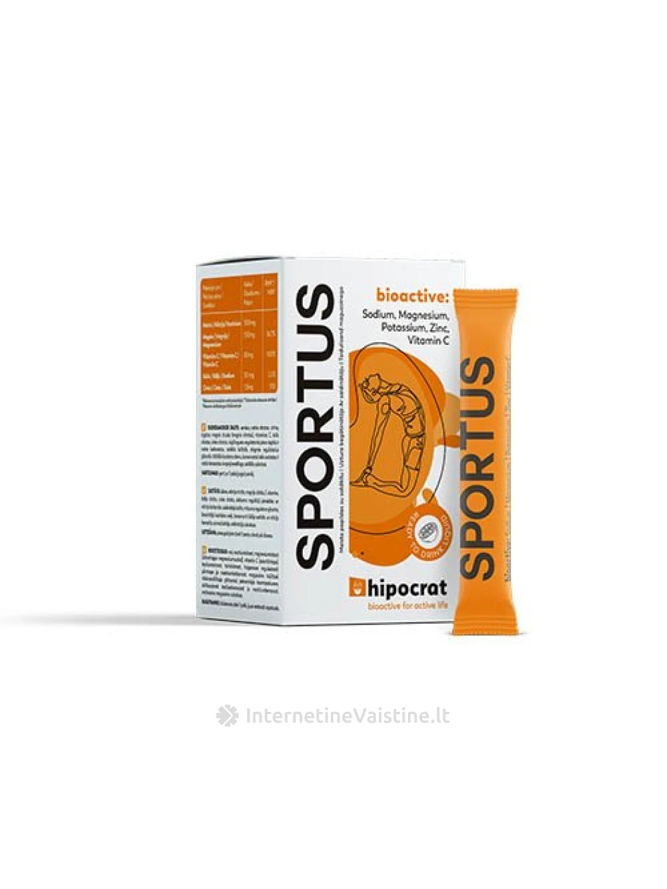 HIPOCRAT Sportus geriamasis tirpalas N14, 14 vnt. | internetinevaistine.lt