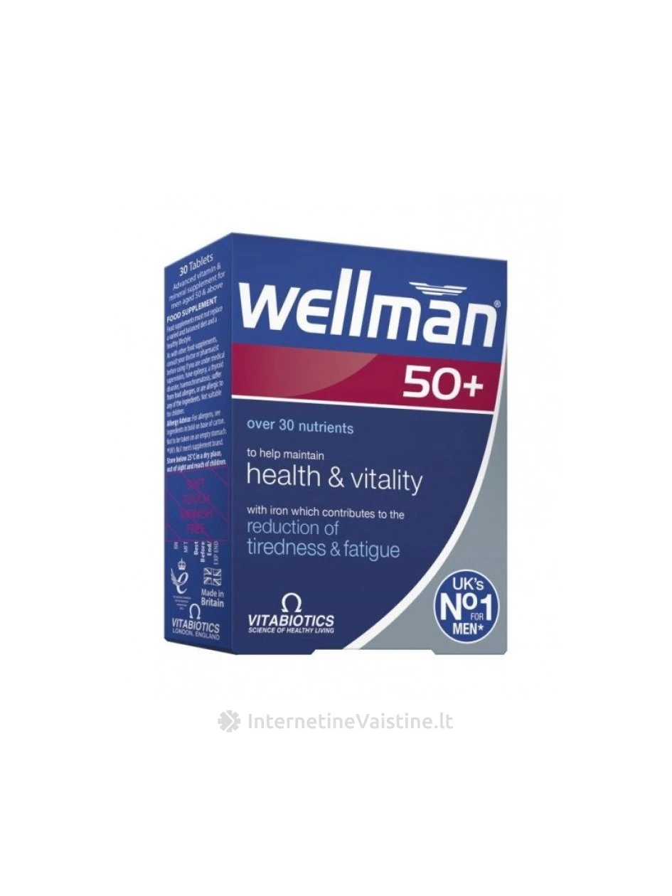 WELLMAN 50+ TAB. N30, N30 | internetinevaistine.lt