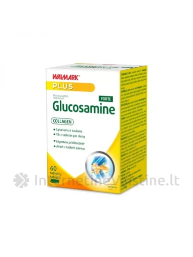 WALMARK GLUKOSAMINE+COLLAGEN Forte tab. N60 | internetinevaistine.lt