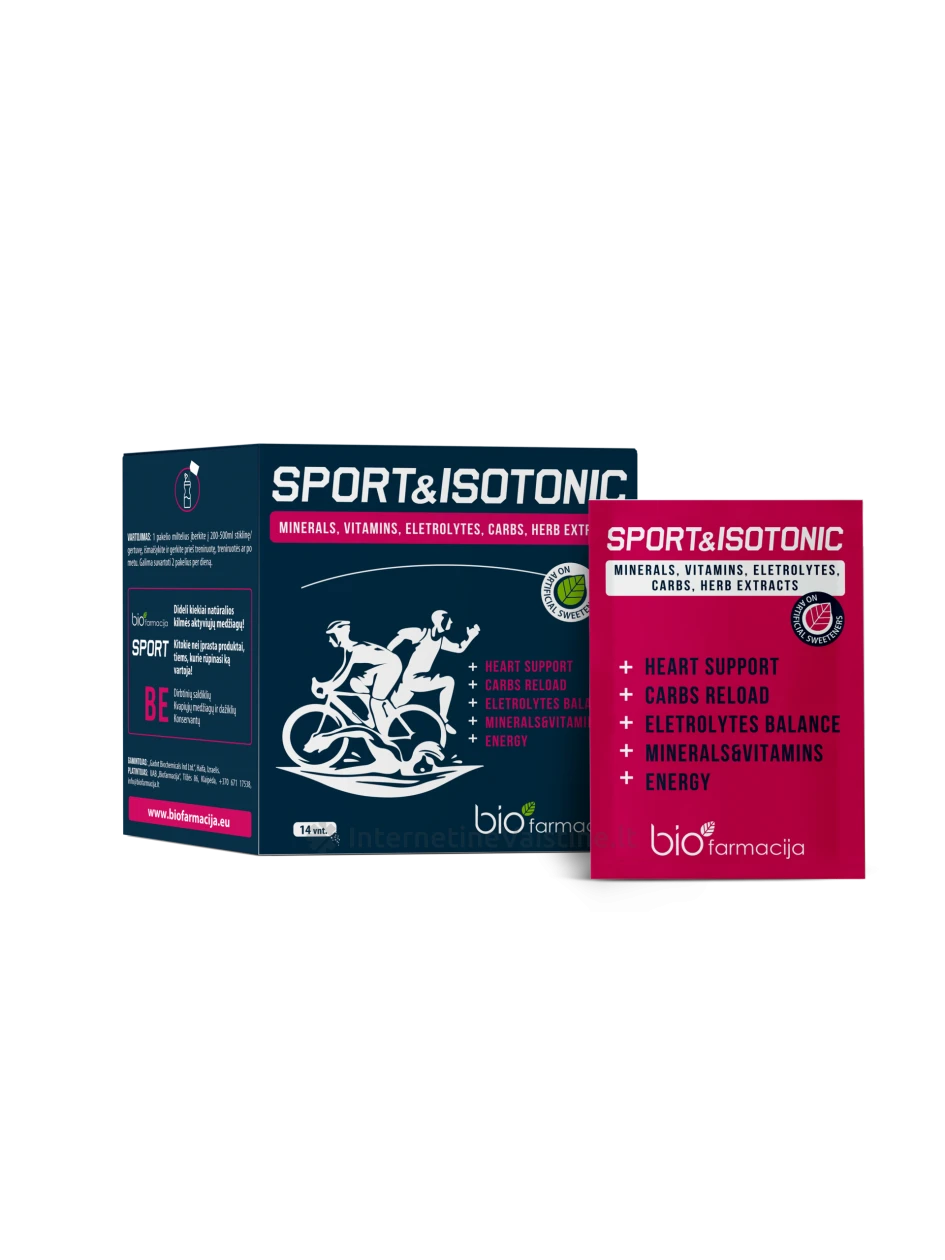 BIOFARMACIJA SPORT & ISOTONIC milt. ger. tirp. N14 | internetinevaistine.lt