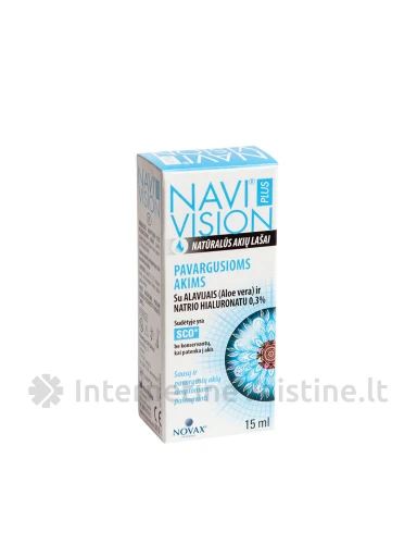 NAVI VISION PLUS Tired Eye (pavargusioms akims)15ml, N1 | internetinevaistine.lt