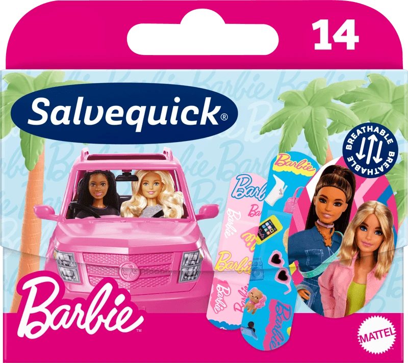 SALVEQUICK pleistrų rinkinys vaikams Barbie N14, N14