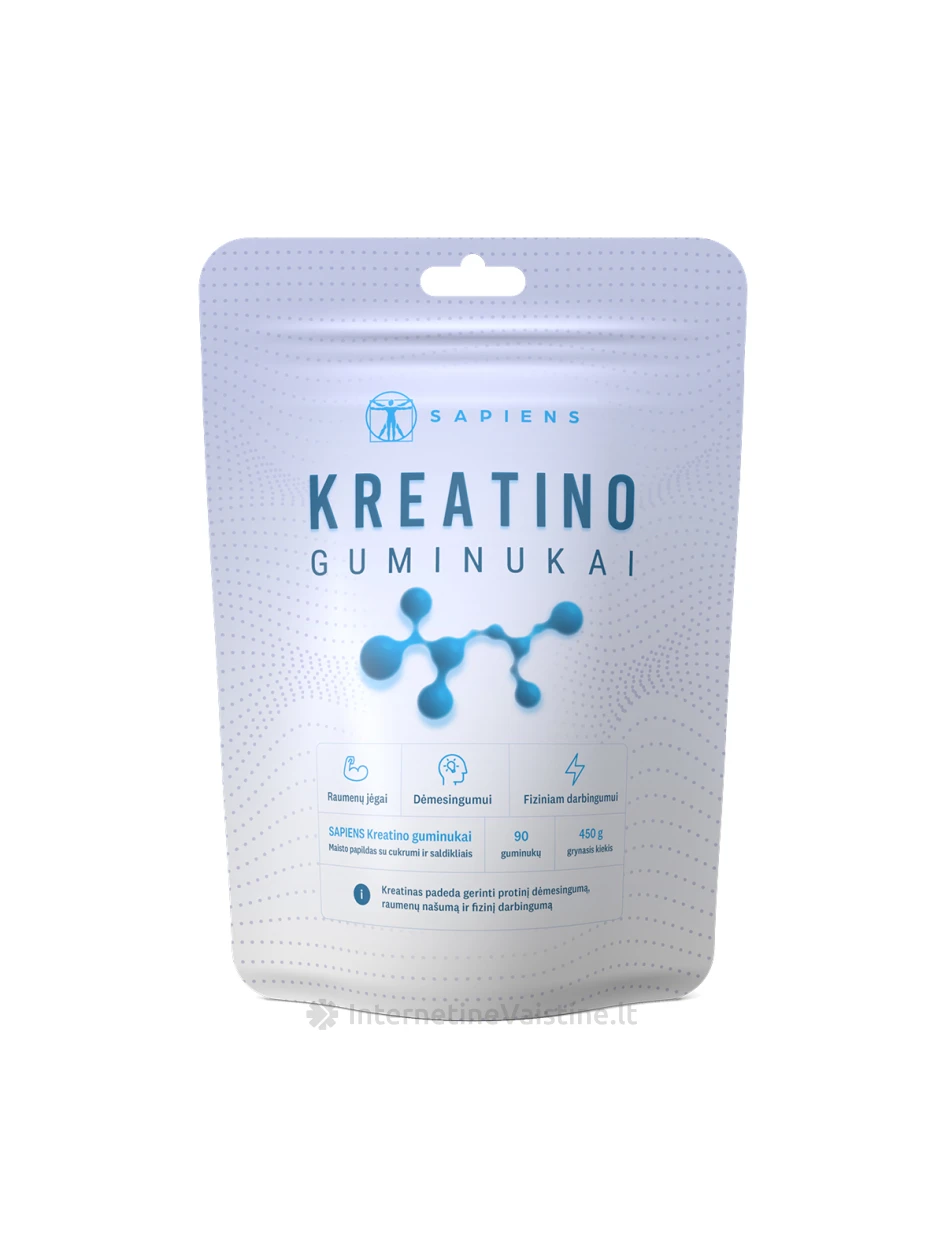 SAPIENS Kreatino guminukai, 90 guminukų | internetinevaistine.lt