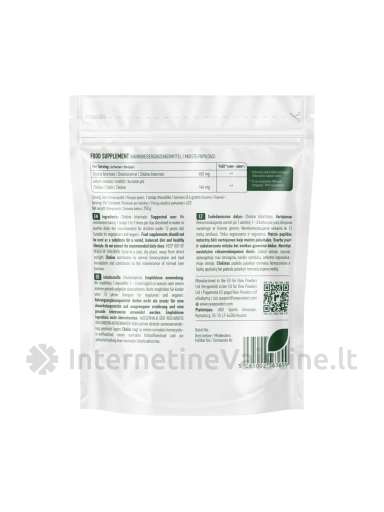 RAW POWDERS, Cholino bitartratas, milteliai, 250 g miltelių | internetinevaistine.lt
