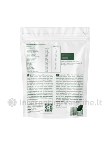 RAW POWDERS Multivitaminai ir mineralai, 90 tablečių | internetinevaistine.lt
