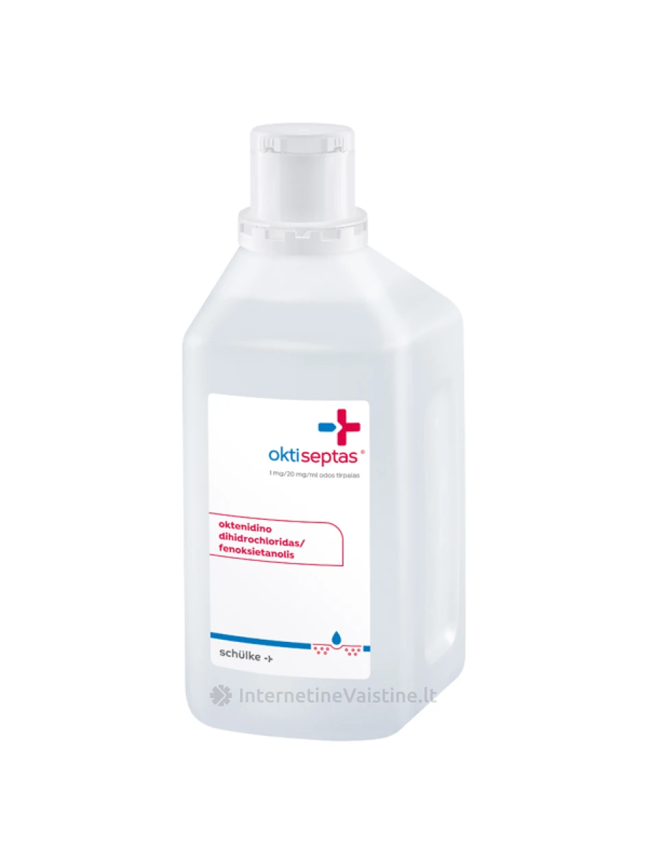OKTISEPTAS 1 mg/20 mg/ml odos tirp., 1000 ml | internetinevaistine.lt