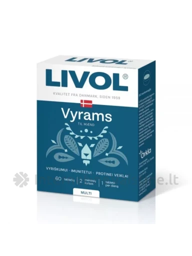 LIVOL maisto papildas MULTI VYRAMS, 60 tab. | internetinevaistine.lt