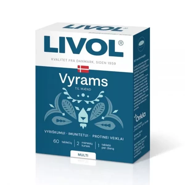 LIVOL maisto papildas MULTI VYRAMS, 60 tab.
