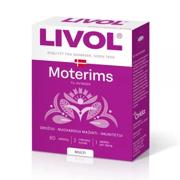 LIVOL maisto papildas MULTI MOTERIMS, 60 tab.