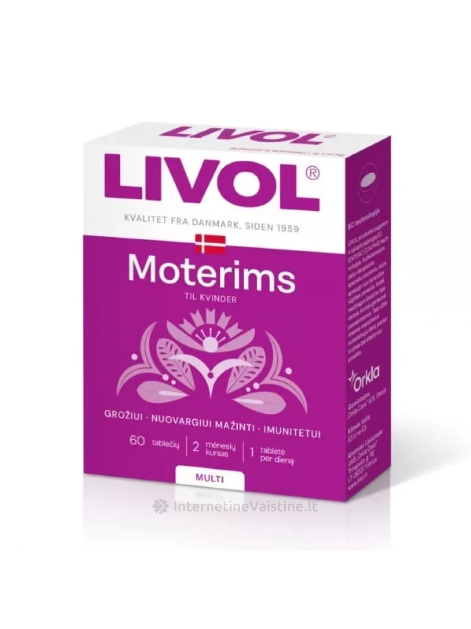 LIVOL maisto papildas MULTI MOTERIMS, 60 tab. | internetinevaistine.lt
