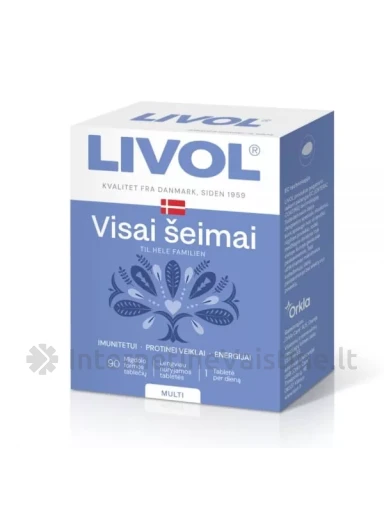 LIVOL maisto papildas MULTI VISAI ŠEIMAI, 90 tab. | internetinevaistine.lt