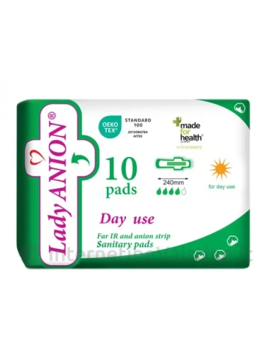 LADY ANION higieniniai paketai su anijonų juostele, 240 mm, 10 vnt. | internetinevaistine.lt