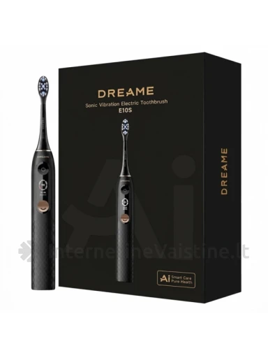 Dreame Sonic elektrinis dantų šepetėlis E10S Set Juodas | internetinevaistine.lt