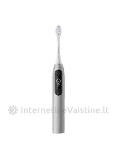 DREAME E10F, elektrinis dantų šepetėlis, sidabrinis, +6vnt galvučių | internetinevaistine.lt