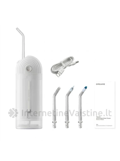 DREAME T02 PRO UV, burnos irigatorius, baltas, +4 vnt. antgalių | internetinevaistine.lt