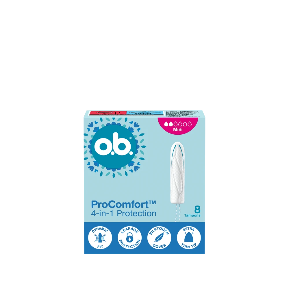 O.B. Pro Comfort Mini tamponai, 8 vnt.