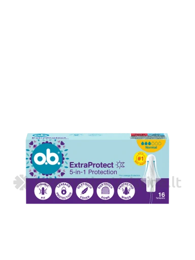 O.B. ProComfort Extra Protect Normal tamponai, 16 vnt. | internetinevaistine.lt