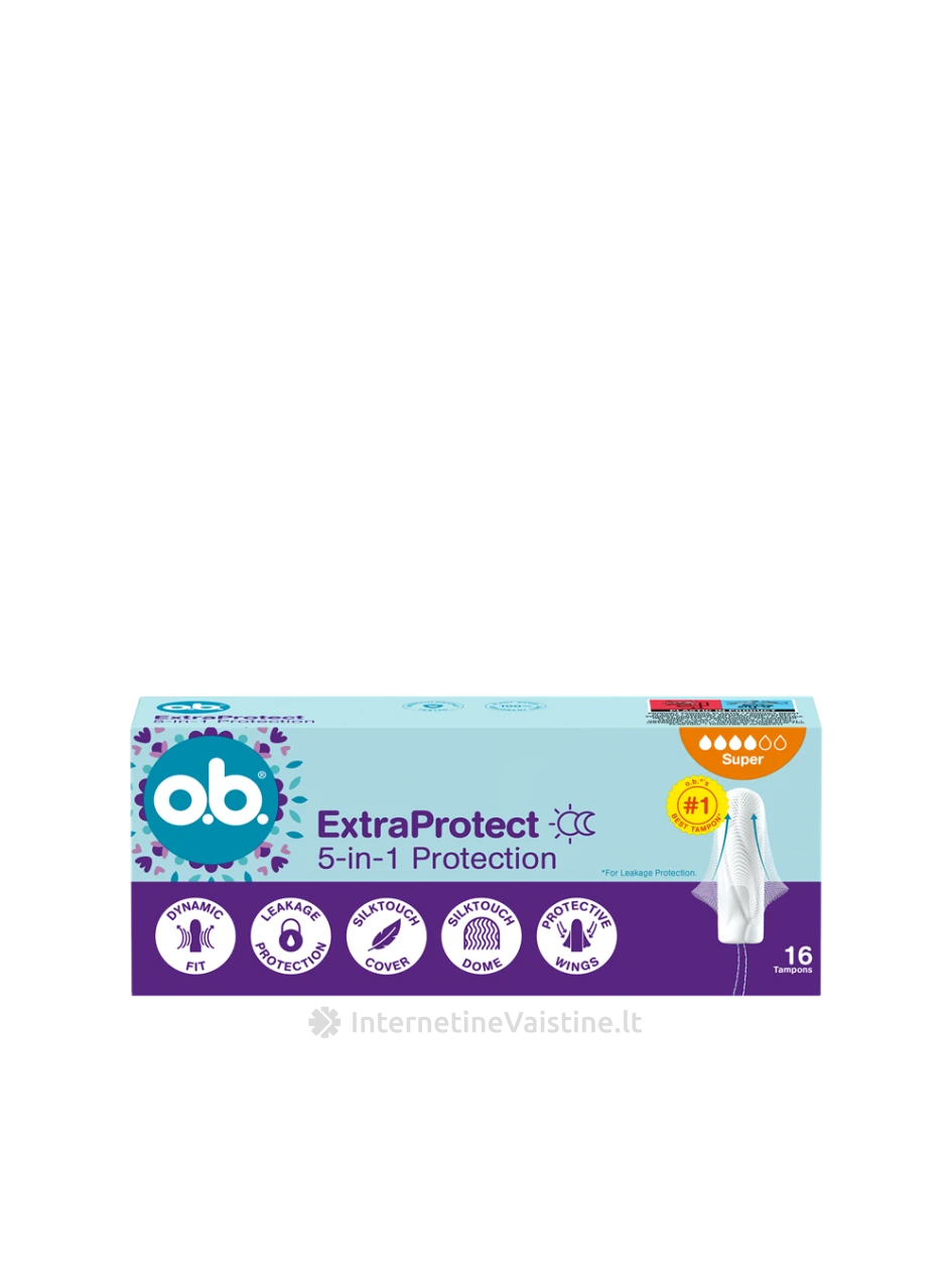 O.B. ProComfort Extra Protect Super tamponai, 16 vnt. | internetinevaistine.lt