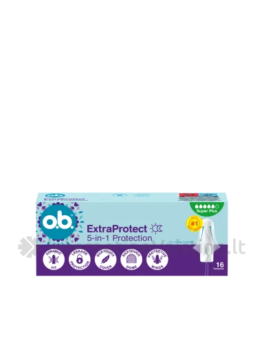 O.B. ProComfort Extra Protect Super Plus tamponai, 16 vnt. | internetinevaistine.lt