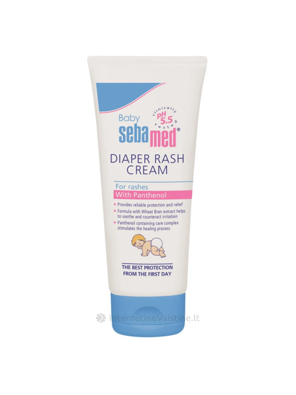 SEBAMED BABY apsauginis kremas nuo iššutimų kūdikiams, 100ml | internetinevaistine.lt