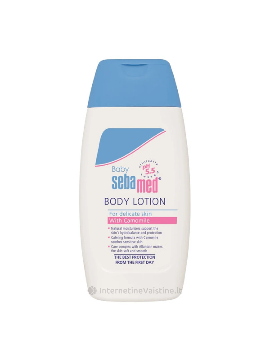 SEBAMED BABY kūno losjonas kūdikiams ir vaikams, 200ml, 200ml | internetinevaistine.lt