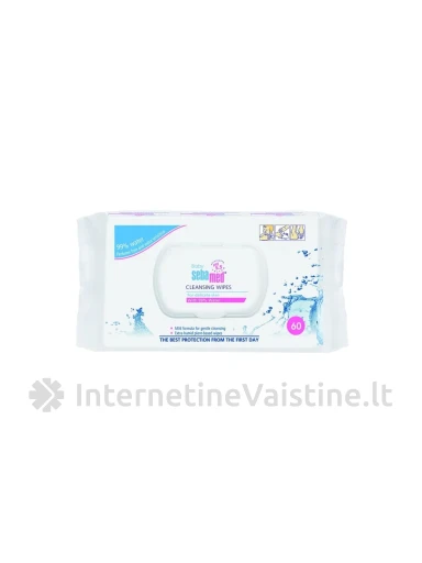 SEBAMED BABY drėgnos servetėlės, 60 vnt. | internetinevaistine.lt