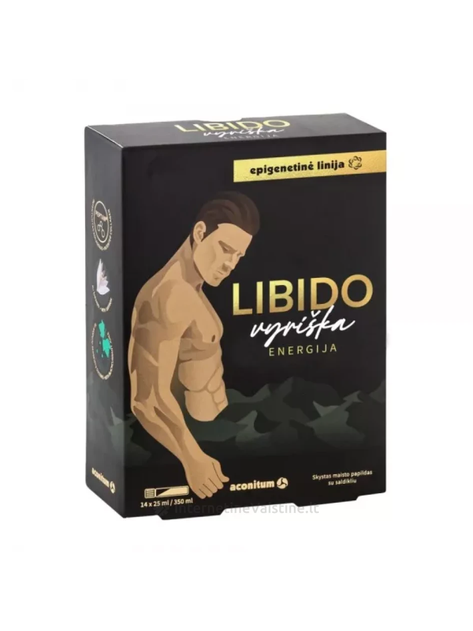 LIBIDO maisto papildas VYRIŠKA ENERGIJA, 14 vnt. x 25 ml | internetinevaistine.lt