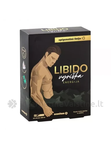 LIBIDO maisto papildas VYRIŠKA ENERGIJA, 14 vnt. x 25 ml | internetinevaistine.lt