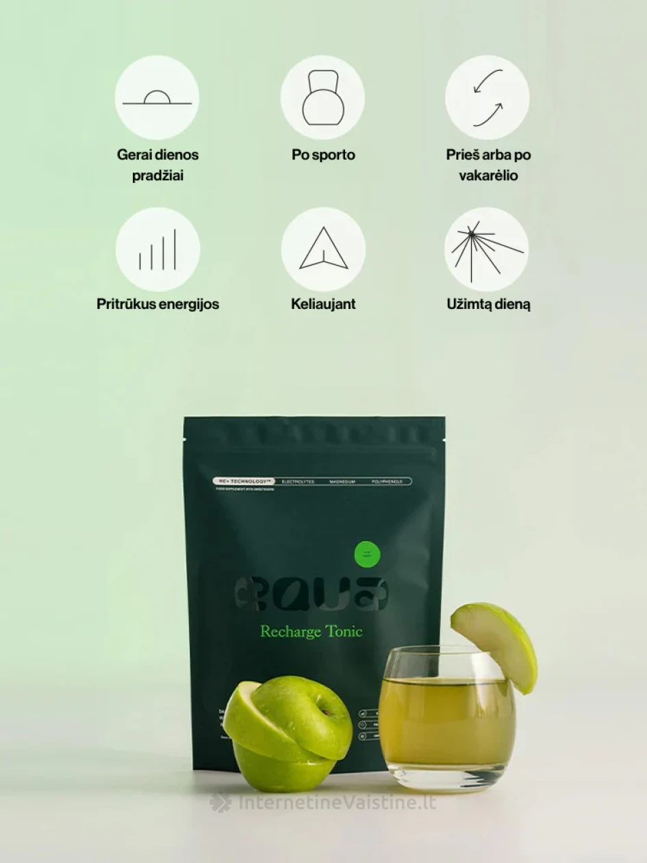 Elektrolitų gėrimas EQUA Rūgščiųjų obuolių, 20 paketėlių | internetinevaistine.lt