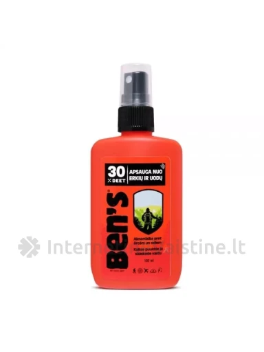 BEN'S repelentas nuo erkių ir uodų, 100 ml | internetinevaistine.lt