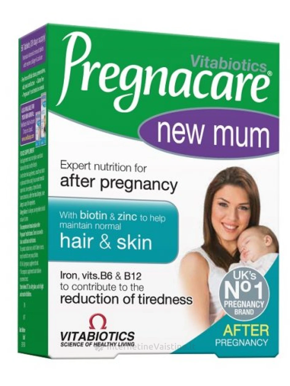 PREGNACARE NEW MUM, 56 tabletės, 56 vnt. | internetinevaistine.lt