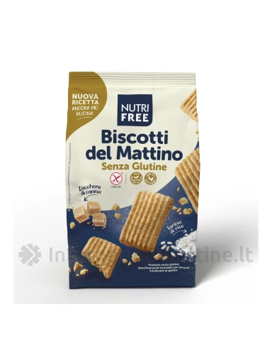 NUTRIFREE BISCOTTI DEL - sausainiai be glitimo, 300g | internetinevaistine.lt