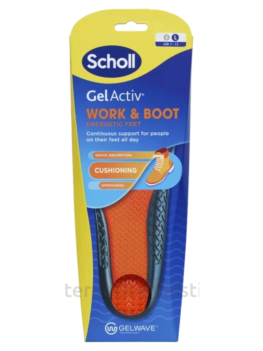 SCHOLL GelActiv Work&Boot (40-46,5 dydis) vidpadžiai, 1 pora | internetinevaistine.lt
