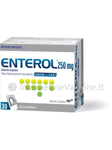 ENTEROL 250mg kkietosios kapsulės (blisteriuose) N30 | internetinevaistine.lt