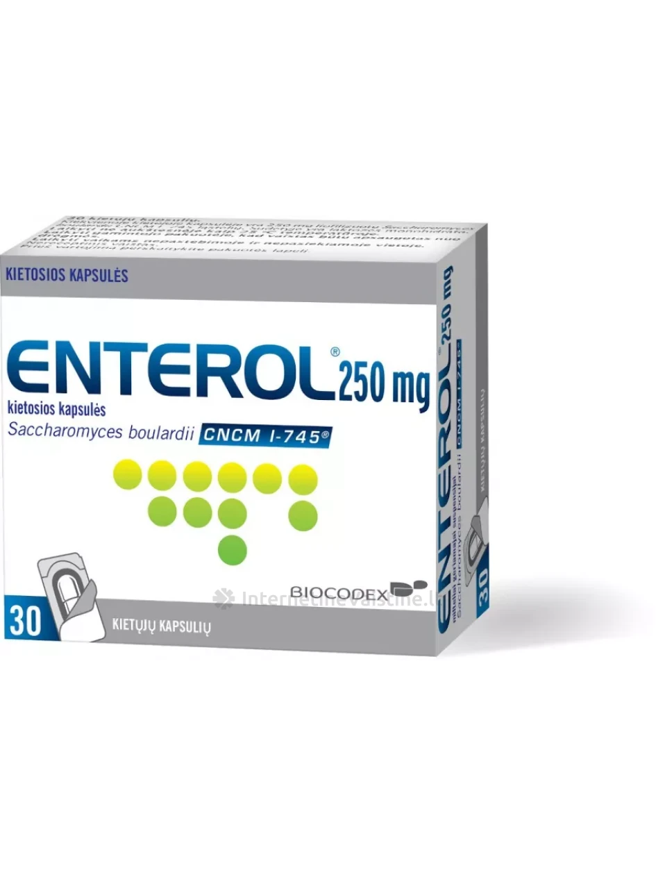 ENTEROL 250mg kkietosios kapsulės (blisteriuose) N30 | internetinevaistine.lt
