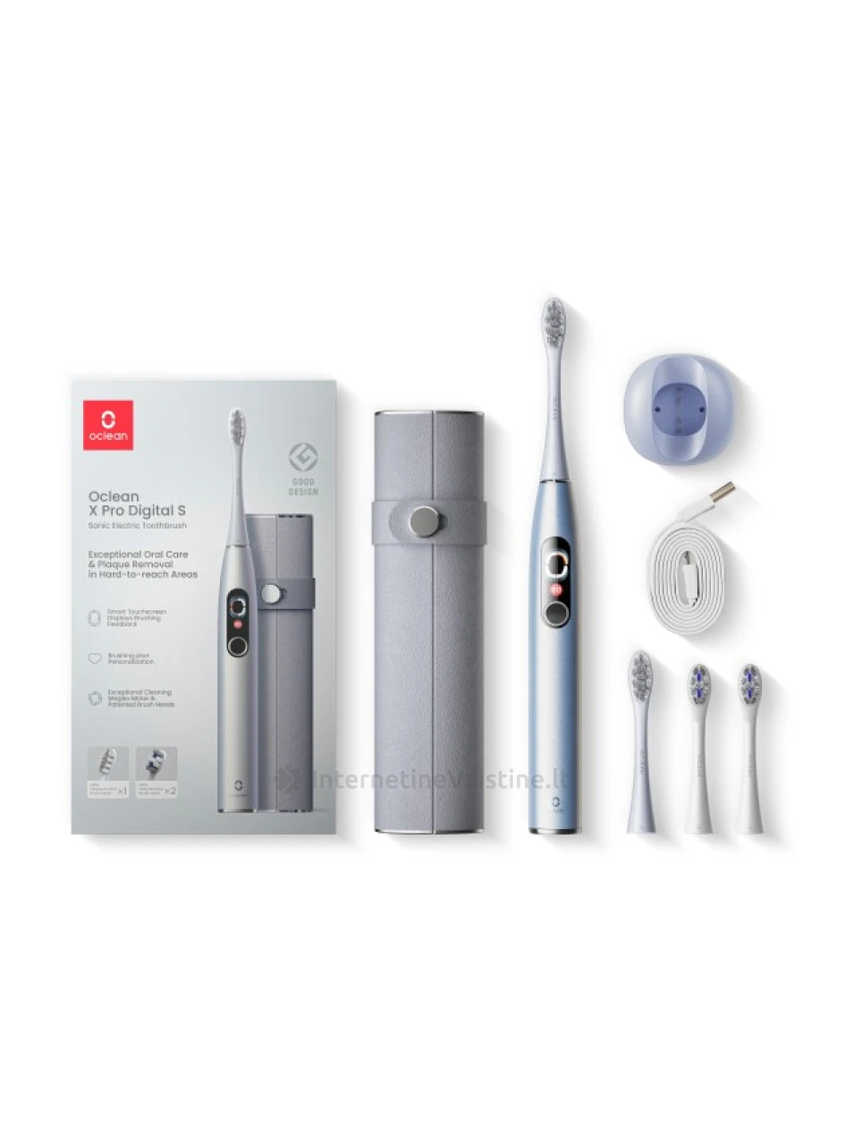 Dantų šep. OCLEAN X Pro Digital Set Silver elektrin. N1 | internetinevaistine.lt