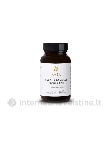 AVEL Saccharomyces boulardii, 60 kapsulių | internetinevaistine.lt