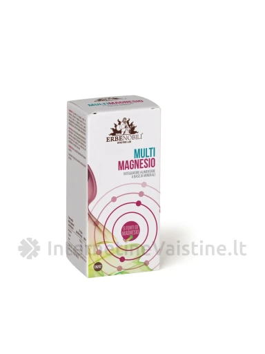 ERBENOBILI MULTIMAGNESIO – Magnio kompleksas energijai ir nervų sistemai, 60 kapsulių | internetinevaistine.lt