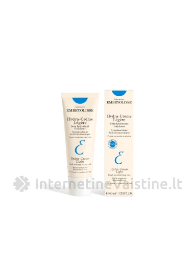 EMBRYOLISSE Hydra Light kremas veidui lengvas, drėkin., 40 ml, Vnt | internetinevaistine.lt