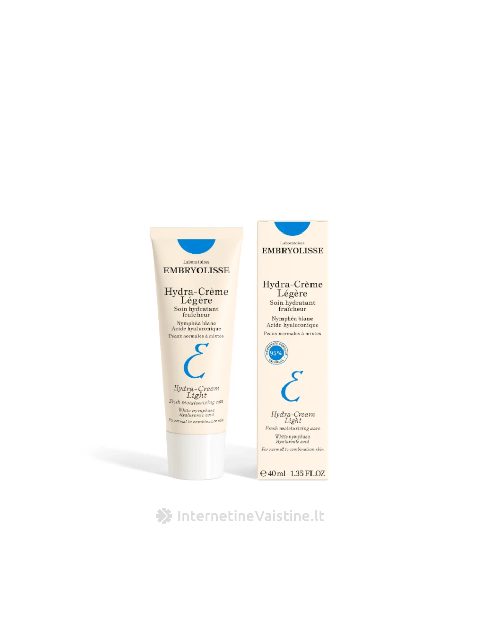 EMBRYOLISSE Hydra Light kremas veidui lengvas, drėkin., 40 ml, Vnt | internetinevaistine.lt