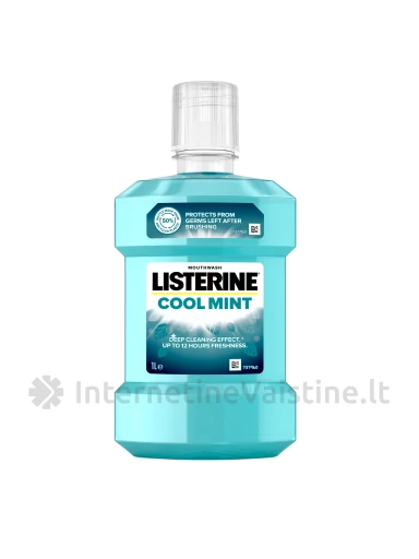 LISTERINE Coolmint burnos skalavimo skystis, 1000 ml, 1000ml | internetinevaistine.lt