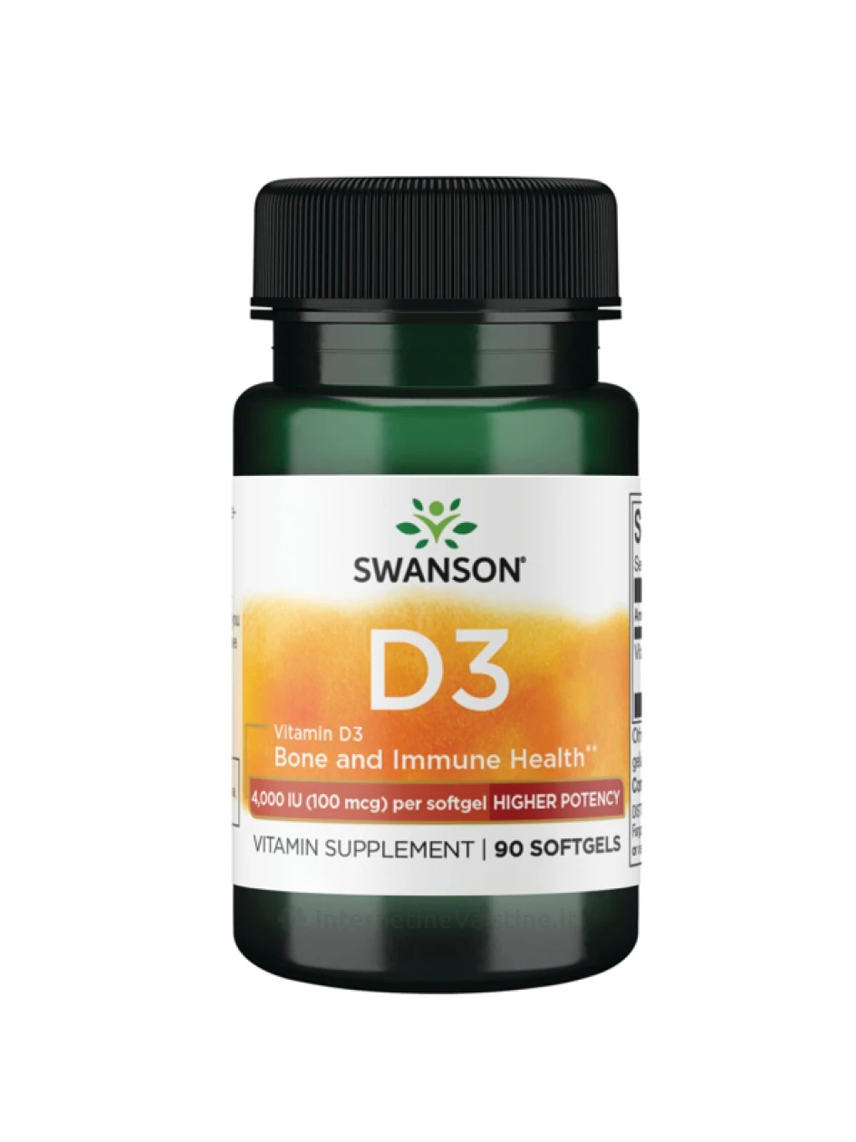 SWANSON VITAMINAS D3 4000TV kaps. N90 | internetinevaistine.lt