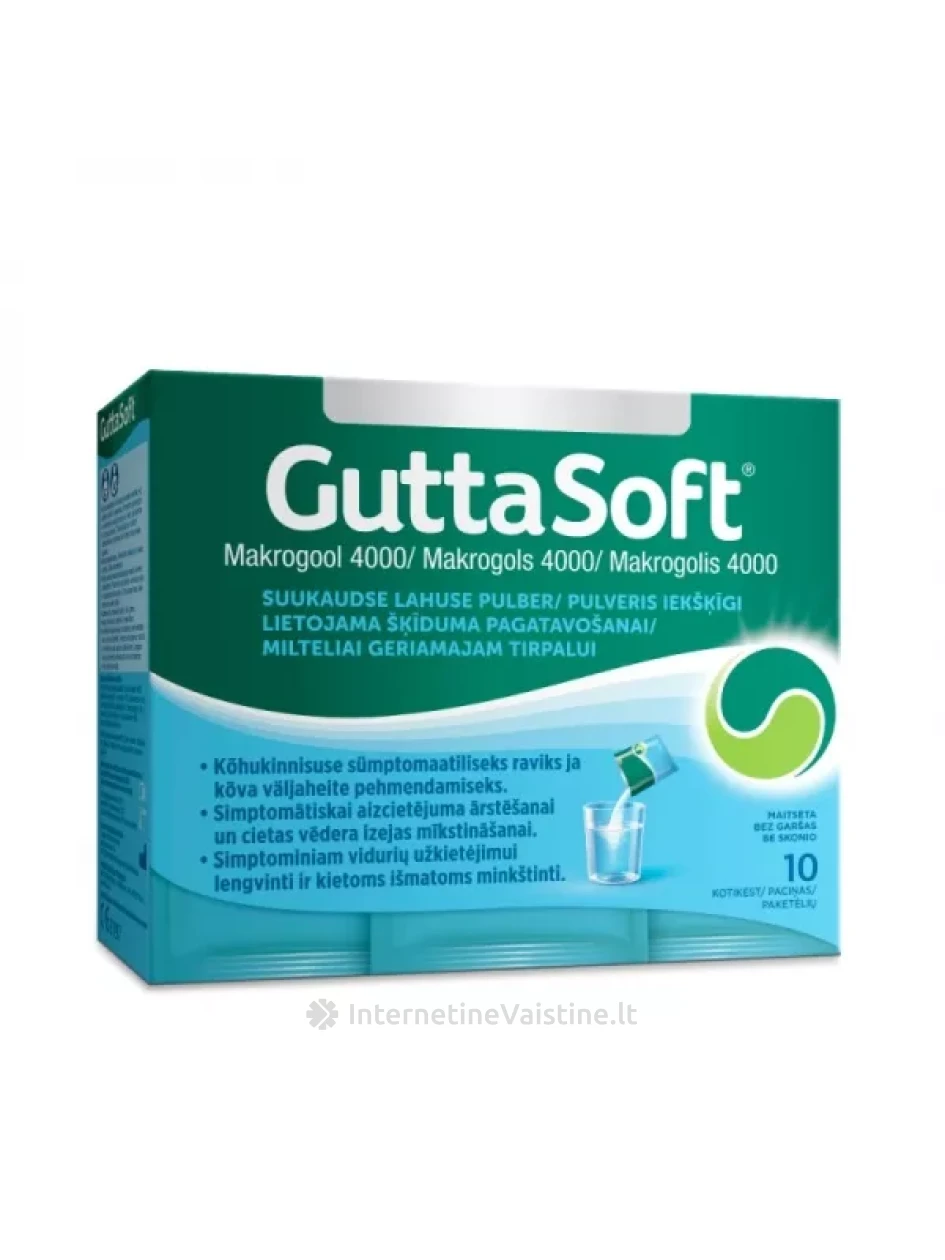 GUTTASOFT milt. geriam. tirp. N10, 10 vnt. | internetinevaistine.lt