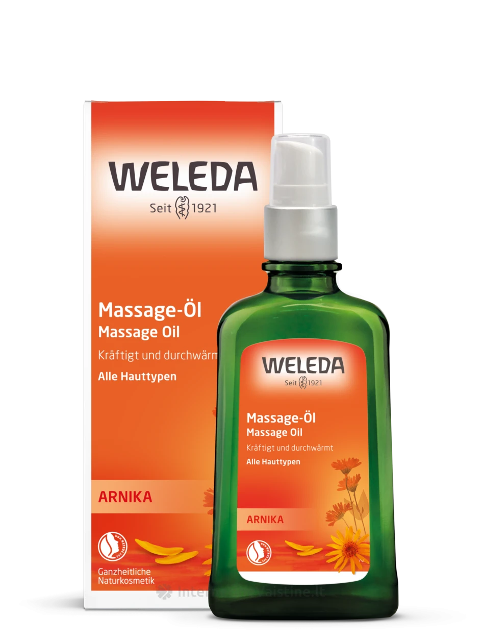 WELEDA aliejus masažui su arnika, 100 ml | internetinevaistine.lt