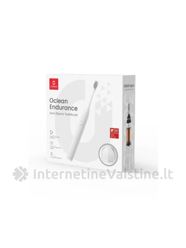 OCLEAN Endurance White elektrinis dantų šepetėlis N1, Vnt | internetinevaistine.lt