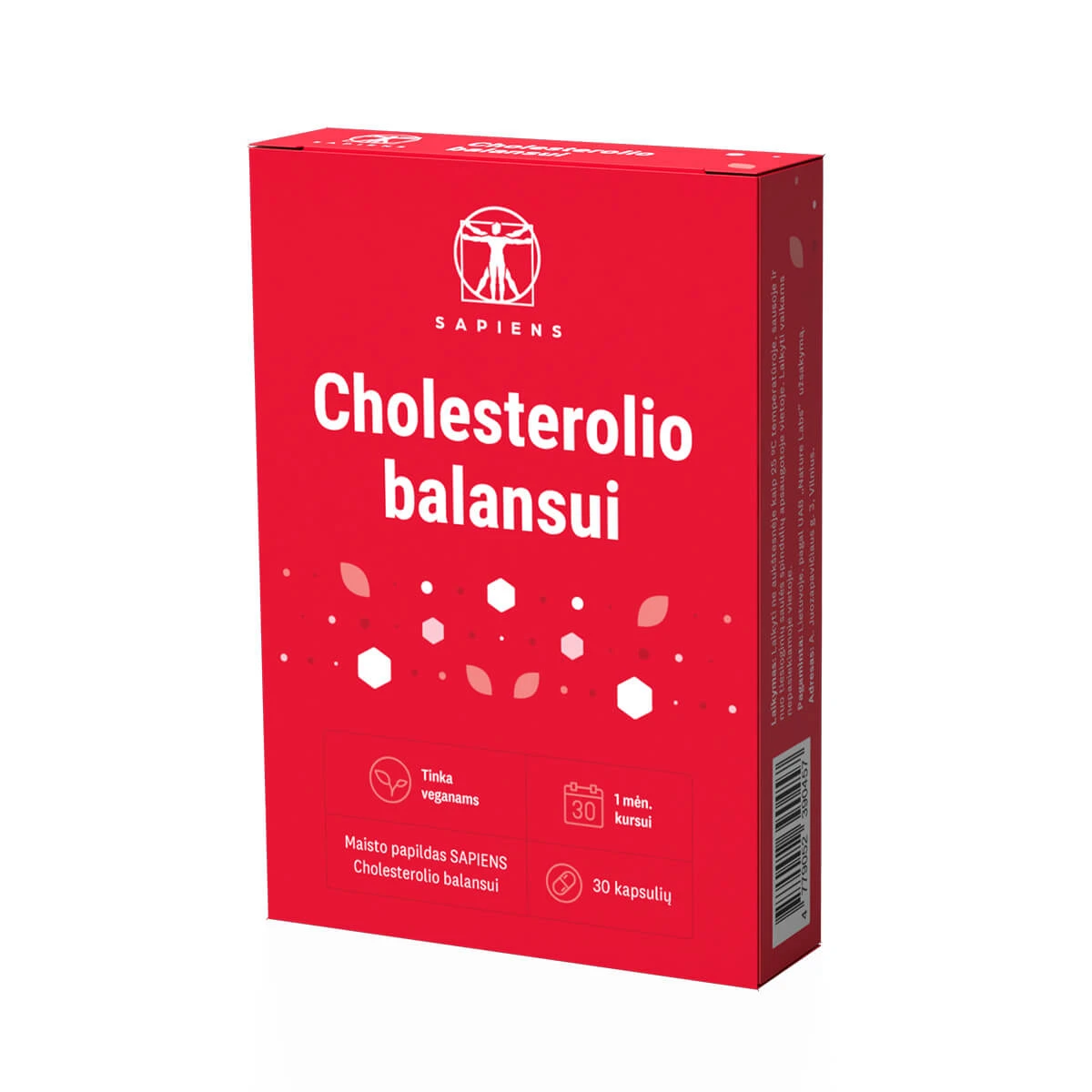 SAPIENS Cholesterolio balansui kaps. N30