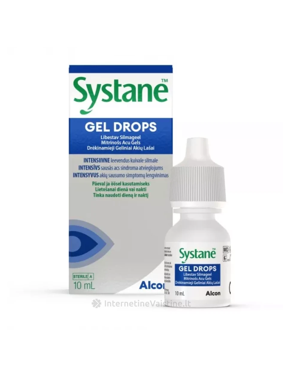 SYSTANE akių lašai GEL DROPS, 10 ml | internetinevaistine.lt