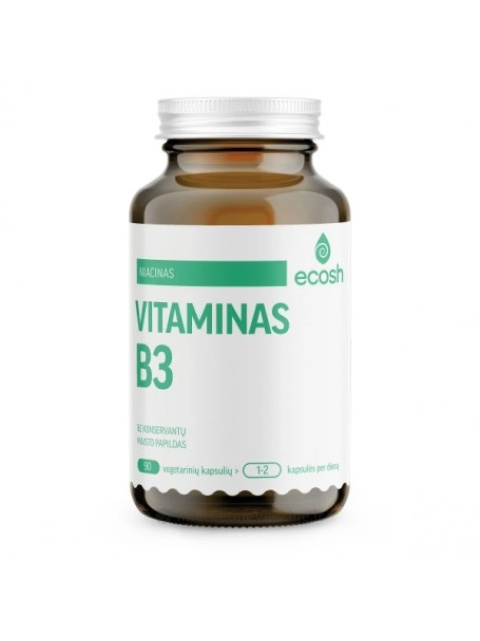 ECOSH Vitaminas B3 250mg kaps., N90 | internetinevaistine.lt