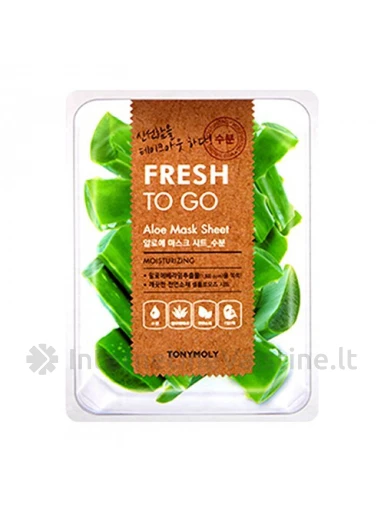 TONYMOLY Fresh To Go kaukė veidui lakštinė su alijošiumi, 25 g, Vnt | internetinevaistine.lt