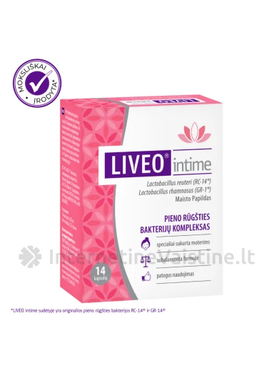 LIVEO® intime, 14 kapsulių, 14 kapsulių | internetinevaistine.lt